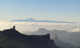 вид на Роке нубло, Роке Бентайга, вулкан Тейде. Завораживающая картина...