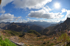 вид с террасы ресторана в Артенаре