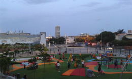 Ночной Лас Палмас. Estadio insular