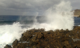 Плаж Лас Кантерас, волны на la puntilla