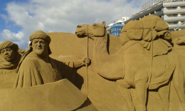 белен - рождественские фигуры из песка