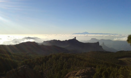 Вид на Роке Нубло и вулкан Тейде остров Тенерифе
